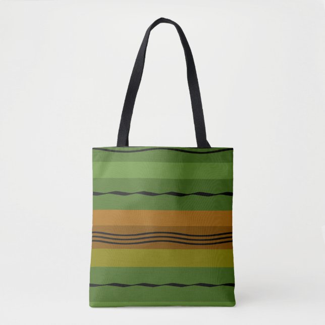 abstraktes modernistisches geometrisches Muster Tasche (Vorderseite)