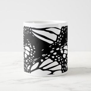 Abstraktes Monarch Butterfly Design Jumbo-Tasse
