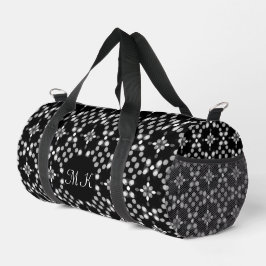 Abstraktes Monochrome Bokeh Dots Muster klein Duffle Bag