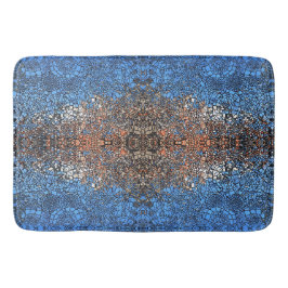 Abstraktes Mosaik aus verkettetem Glas Badematte