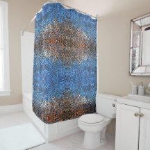 Abstraktes Mosaik aus verkettetem Glas