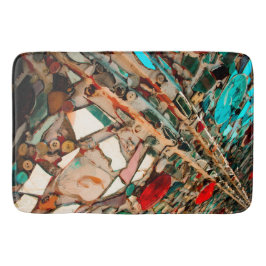 Abstraktes Mosaik Badematte