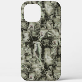 Abstraktes Mosaik in Grautönen Case-Mate iPhone Hülle