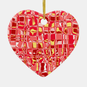 Abstraktes Mosaik Keramik Ornament