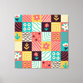 Abstraktes Mosaik Leinwanddruck