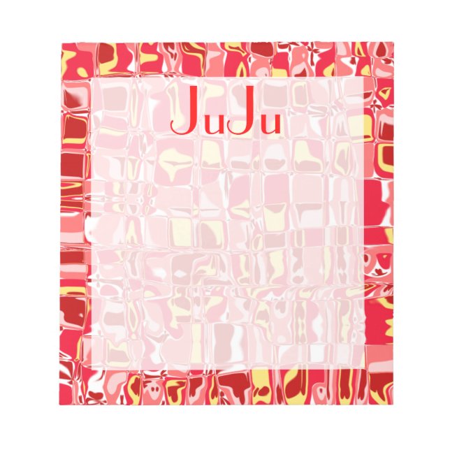 Abstraktes Mosaik Notizblock (Vorderseite)