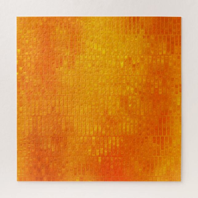 Abstraktes Mosaik Orange: helles Glanz (Vertikal)