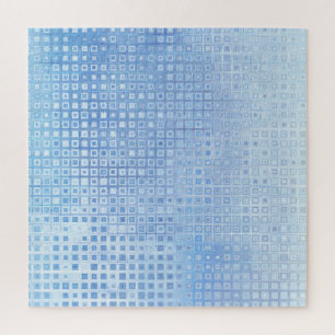 Abstraktes Mosaikblau: Glossy Background
