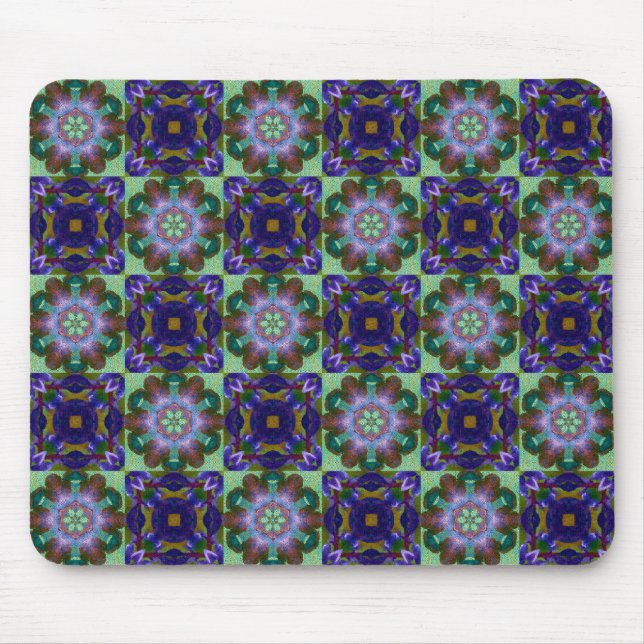Abstraktes Mosaikdesign - Mousepad (Vorne)