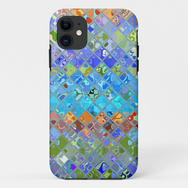 Abstraktes Mosaikglas-Muster #5 Case-Mate iPhone Hülle (Rückseite)