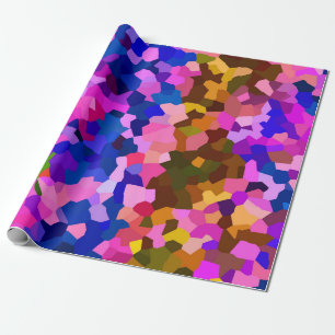 Abstraktes Mosaikmuster Geschenkpapier