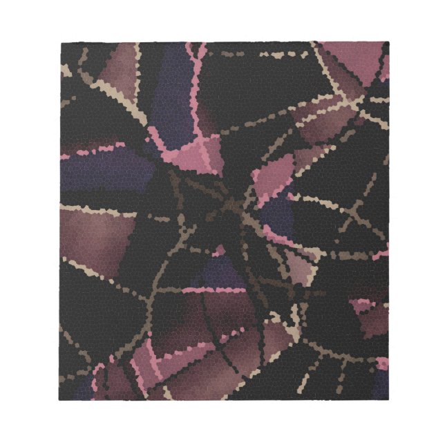 Abstraktes Mosaikmuster Notizblock (Vorderseite)