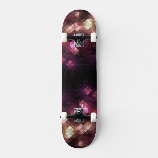 Abstraktes Mosaikskateboard Skateboard (Vorderseite)