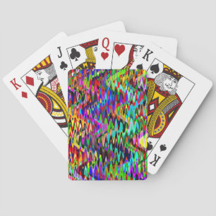 Abstraktes Mosaikwellenmuster #4 Spielkarten