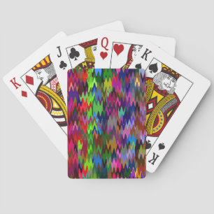 Abstraktes Mosaikwellenmuster #6 Spielkarten