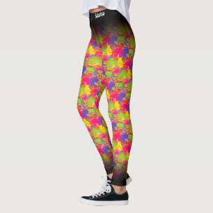 Abstraktes MultiColor-Muster Leggings