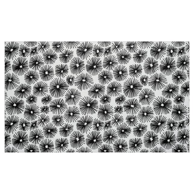 Abstraktes Muster 101115 - Schwarz Stoff (Fat Quarter (45,7 x 55,9 cm))