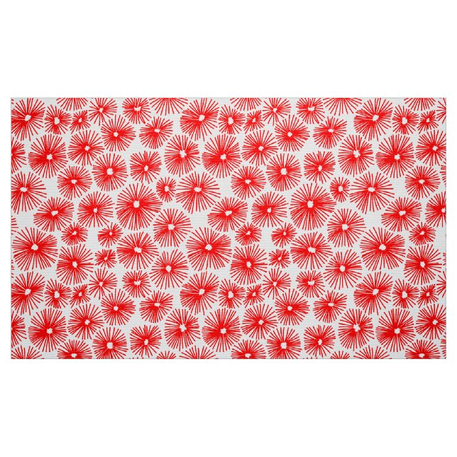 Abstraktes Muster 10115 - Rot Stoff (Fat Quarter (45,7 x 55,9 cm))