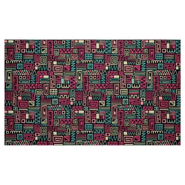 Abstraktes Muster 110122 - Farben 01 Stoff (Fat Quarter (45,7 x 55,9 cm))
