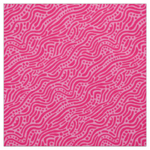 Abstraktes Muster 110523 - Neon Red and Pink Stoff