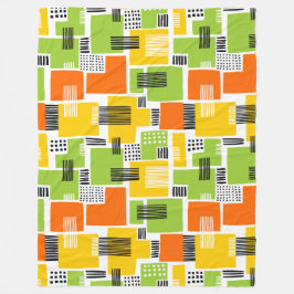 Abstraktes Muster 280817 - Farben 02 Fleecedecke