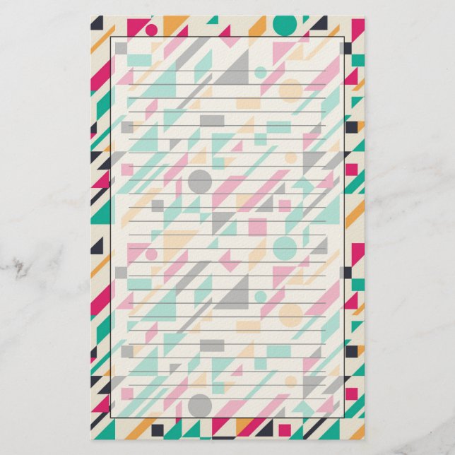 Abstraktes Muster 3 Briefpapier (Vorderseite)