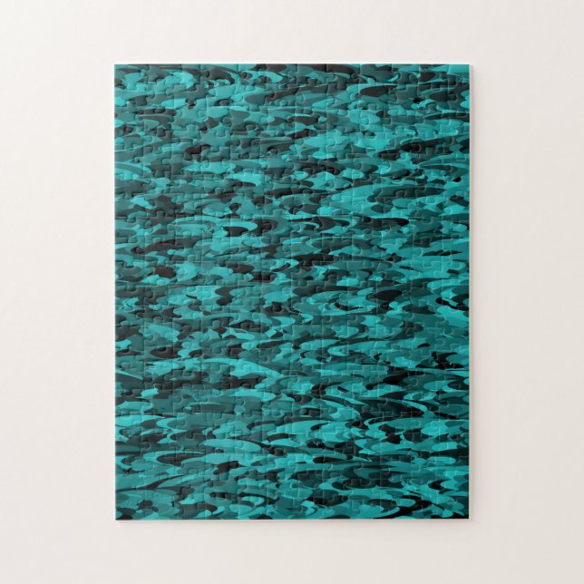 Abstraktes Muster Aquamarin (Vertikal)