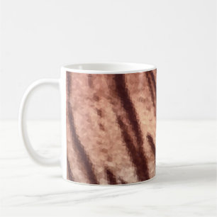 Abstraktes Muster aus Poly-Tiger. Natur Kaffeetasse