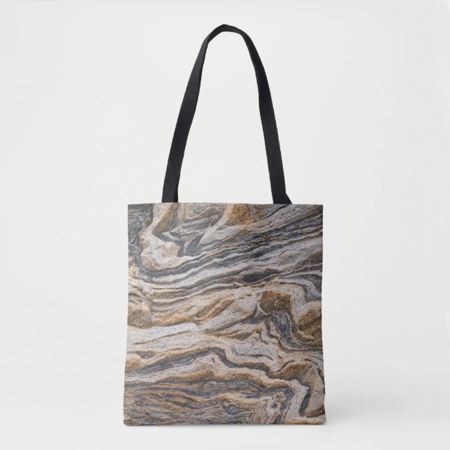 Abstraktes Muster aus Texturmarmor Tasche (Vorderseite)