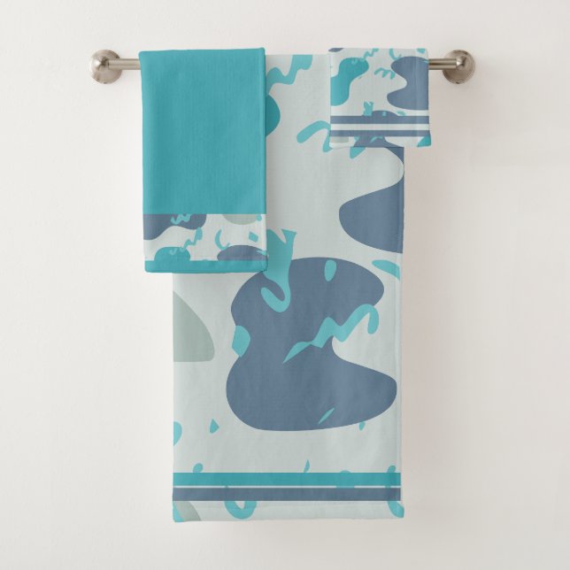 Abstraktes Muster Badhandtuch Set (Insitu)