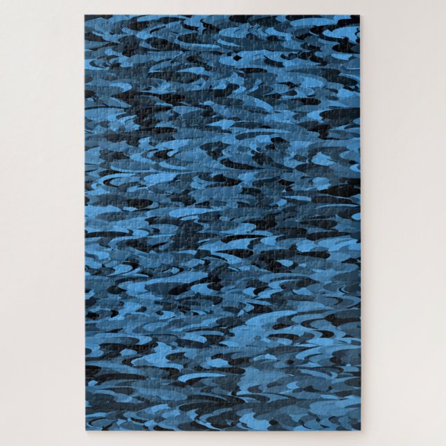 Abstraktes Muster Blau (Vertikal)