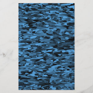 Abstraktes Muster Blau Briefpapier