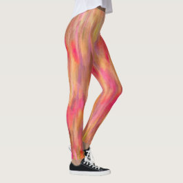 Abstraktes Muster botanischer Kunst Leggings