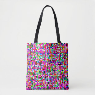 abstraktes Muster, bunte Mosaiktapete, Geomet Tasche