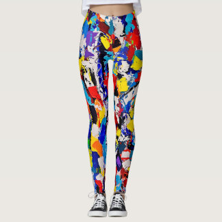 Abstraktes Muster-bunter Farben-Mehrfarbenklecks Leggings