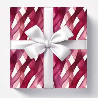 Abstraktes Muster Burgundy Geschenkpapier