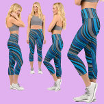Abstraktes Muster Capri Leggings<br><div class="desc">Farbenfrohe Abstrakte Muster.</div>