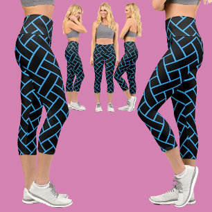 Abstraktes Muster Capri Leggings