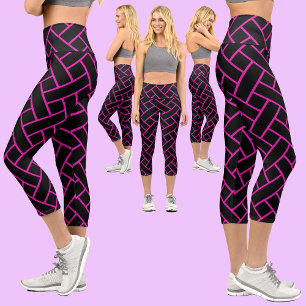 Abstraktes Muster Capri Leggings