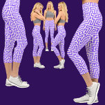 Abstraktes Muster Capri Leggings<br><div class="desc">Farbenfrohe Abstrakte Muster.</div>