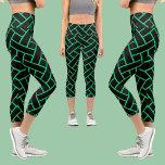 Abstraktes Muster Capri Leggings<br><div class="desc">Farbenfrohe Abstrakte Muster.</div>