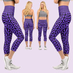 Abstraktes Muster Capri Leggings<br><div class="desc">Farbenfrohe Abstrakte Muster.</div>