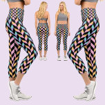 Abstraktes Muster Capri Leggings<br><div class="desc">Farbenfrohe Abstrakte Muster.</div>