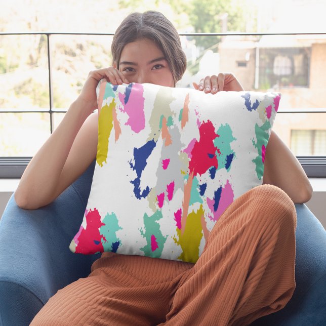 Abstraktes Muster dekoratives Drehkissen Kissen (Abstract Colorful Pattern Decorative Throw Pillow)