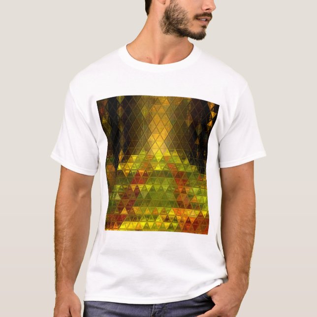 Abstraktes Muster der Forststraßendreiecke Aktives T-Shirt (Vorderseite)