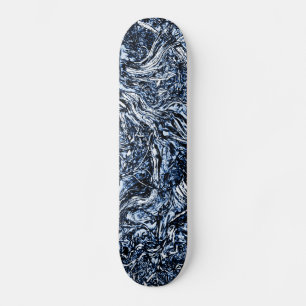 Abstraktes Muster der Navy Blue Nature Skateboard