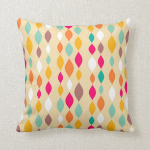 Abstraktes Muster der Retro Art Kissen