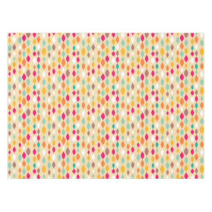 Abstraktes Muster der Retro Art Tischdecke