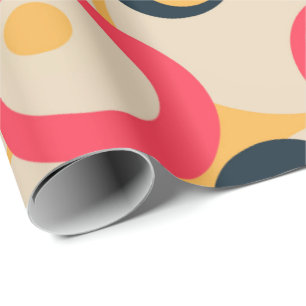 Abstraktes Muster der Retro Geometric Artistic #10 Geschenkpapier