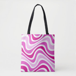 Abstraktes Muster der rosa Totasche Tasche